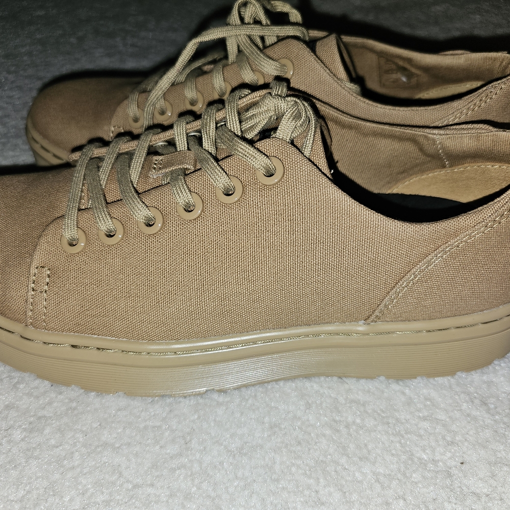 Dr. Martens Unisex Dante Tan Canvas Sneakers - Picture 2 of 5